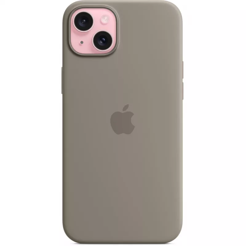 Silikónové puzdro Apple iPhone 15 Plus MagSafe Clay