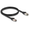 Sieťový kábel DELOCK 80240 Cat6a U/FTP (STP) RJ-45–RJ-45, 1 m, čierny