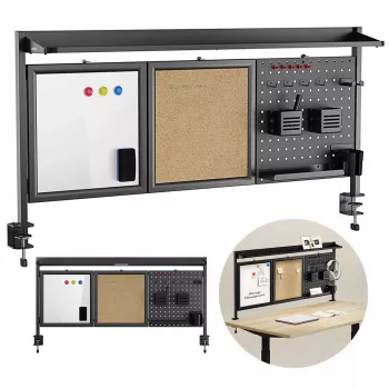 Oddeľovač na stôl ergo office ER-300 B, šírka 1250 mm, max. zaťaženie 10 kg