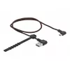 USB kábel DeLOCK EASY-USB 2.0 Type-A na Micro-B konektor samec 0,5 m čierny