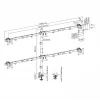 Držiak LCD SBOX LCD-352/6-2 pre 17–32 inch displeje, 7×7 kg, VESA 100×100