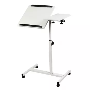 Maclean mobilný stojan na stôl/laptop, biela, nastavenie výšky 59-89 cm, max. 30 kg, MC-121 W