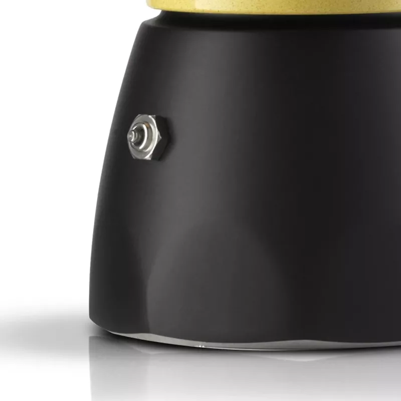 Moka kanvica Bialetti Orzo Express čierna žltá