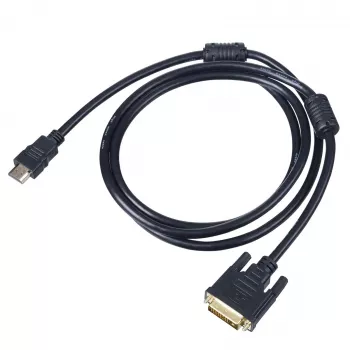 Akyga AK-AV-11 HDMI na DVI-D kábel (24+1), 1,8 m, čierny