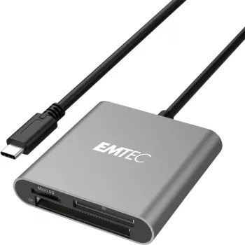 Čítačka kariet Emtec ECCAREADT610C USB 3.1 sivá
