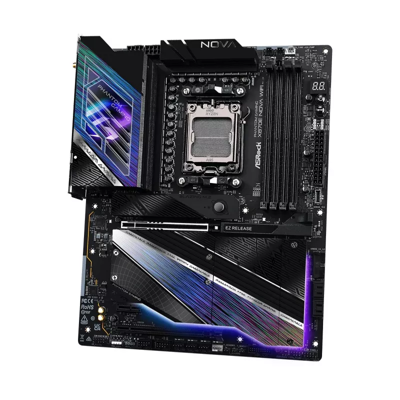 Základná doska ASRock X870 NOVA WIFI – AMD X870, socket AM5, ATX, 4× DIMM DDR5, 256 GB, Wi-Fi 7, 2,5 GbE