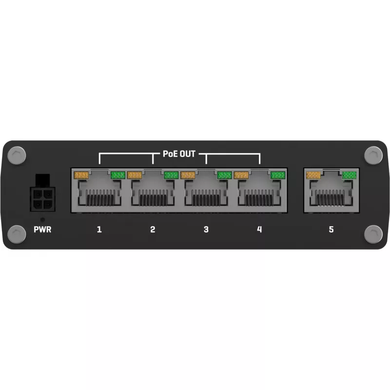 Teltonika TSW100 priemyselný neupravovaný PoE switch