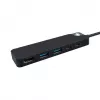 Hyper HyperDrive Flex HD4101BKGL 5-portový USB-C rozbočovač (2x USB-A, 1x USB-C, 1x HDMI), čierny