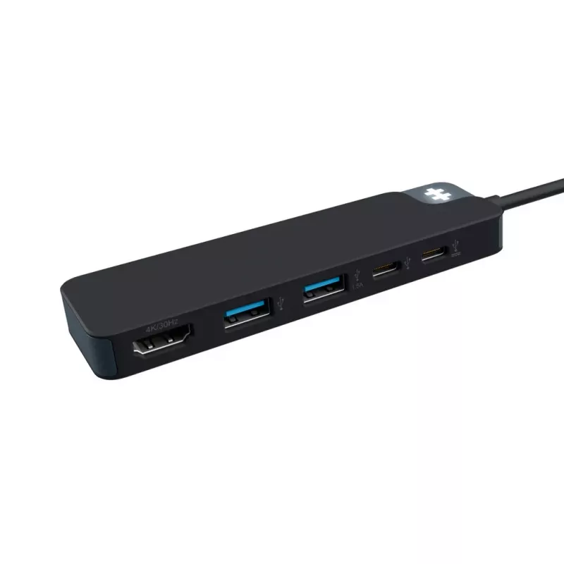 Hyper HyperDrive Flex HD4101BKGL 5-portový USB-C rozbočovač (2x USB-A, 1x USB-C, 1x HDMI), čierny