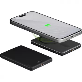 Goobay magnetická bezdrôtová powerbanka | 70182 | 5000 mAh | USB-C | čierna