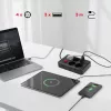Predlžovacia zásuvka MACLEAN MCE393 B — 4 zásuvky, 3×USB, 110–240 V, 2500 W, 3 m kábel, čierna
