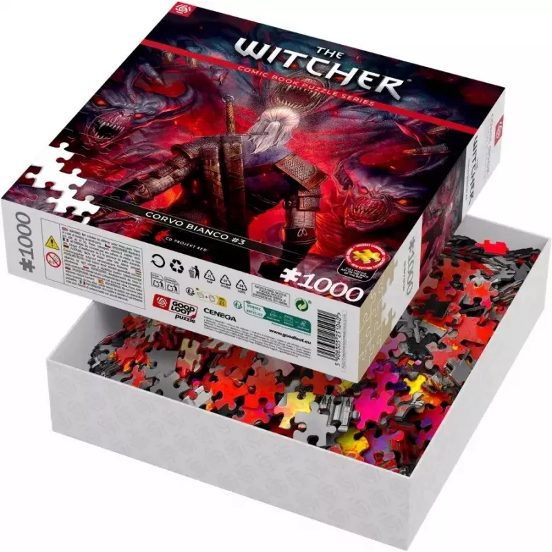 Good Loot Comic Book Puzzle: The Witcher (Wiedźmin) Corvo biela, 1000 dielikov