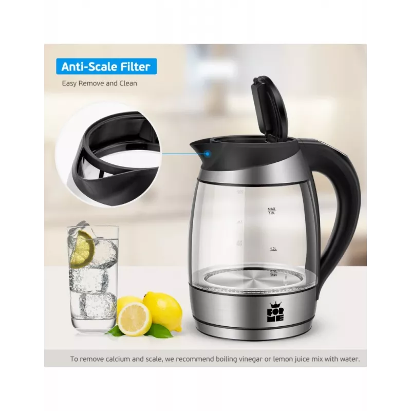 Elektrická rýchlovarná kanvica Forme FKG-418 1,7 l 2200 W biela