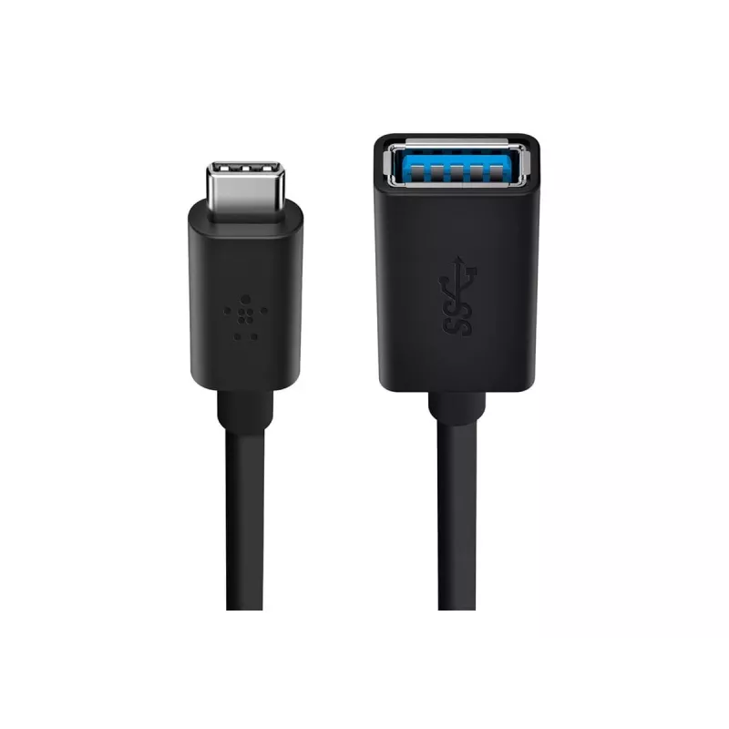 Belkin adaptér USB 3.0 z USB-C na USB-A, 5 Gb/s, čierny