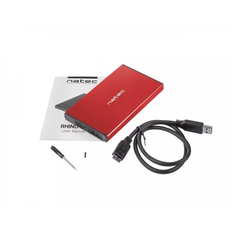 NATEC HDD ENCLOSURE RHINO GO (USB 3.0, 2,5