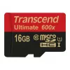 Transcend microSDHC MLC 16GB Class 10 UHS-I 600x + SD adaptér
