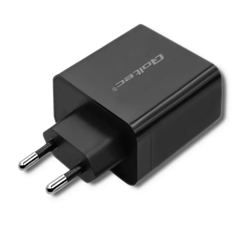 Napájací zdroj QOLTEC 51717 45W 20V 3A AC nabíjačka do interiéru pre smart hodinky, čierna