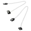 Corsair CC-8900279 Premium SATA kábel s opletom, uhlový, 30 cm, biely, balenie 2 kusy