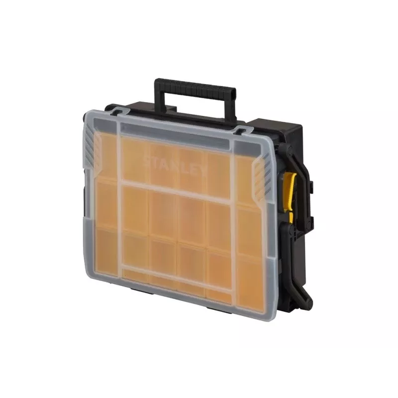 Organizér na drobné diely Stanley Sortmaster Multilevel Organizer čierny transparentný 400x420x315 mm