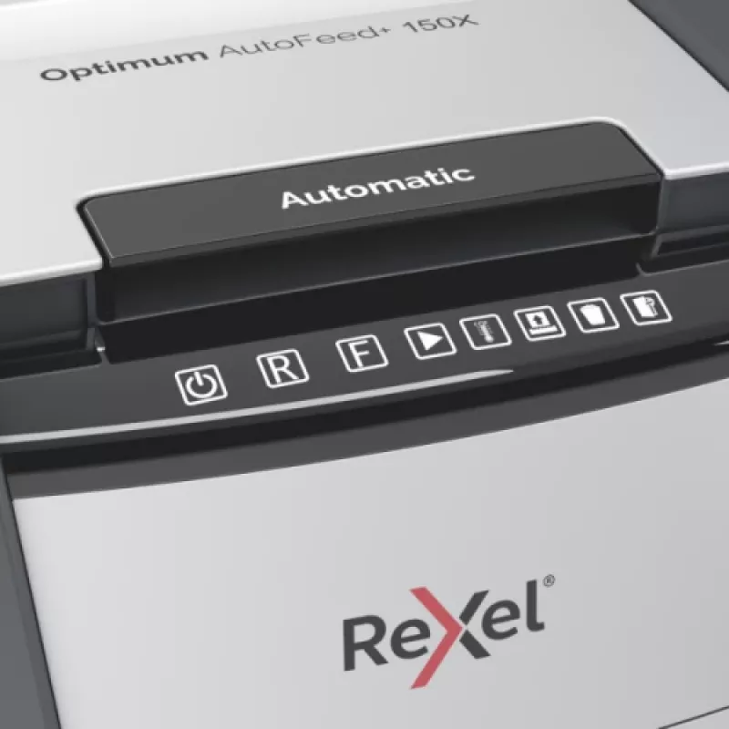 Rexel Optimum AutoFeed+ 150X automatická skartovačka s časticovým rezom P4