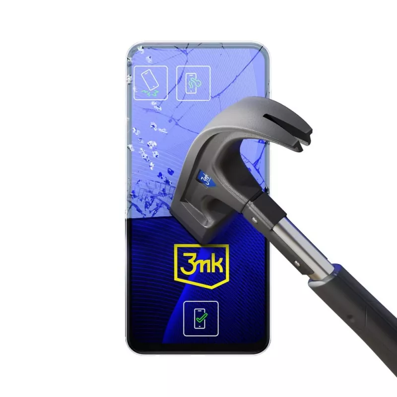 3MK FlexibleGlass hybridné ochranné sklo na displej pre Samsung Galaxy S23 (S911), 6,1 palca, 7H