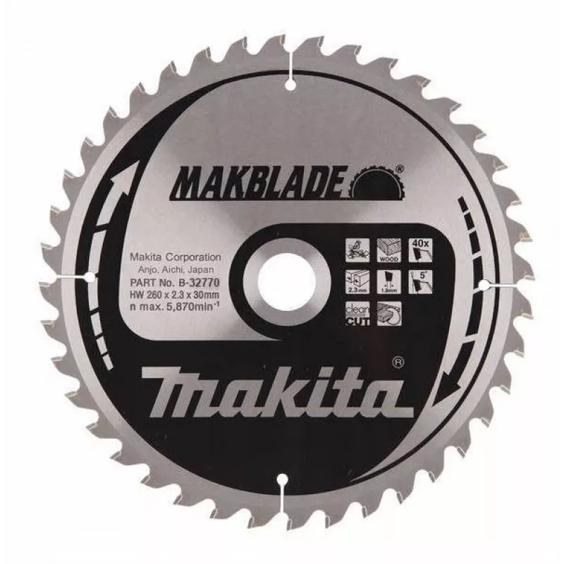 Makita MakBlade kotúč na okružnú pílu 26 cm 1 kus