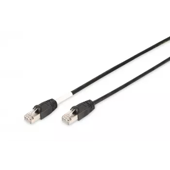 Digitus sieťový kábel CAT 6 S/FTP outdoorový patch kábel RJ-45 Cat6 10 m čierny