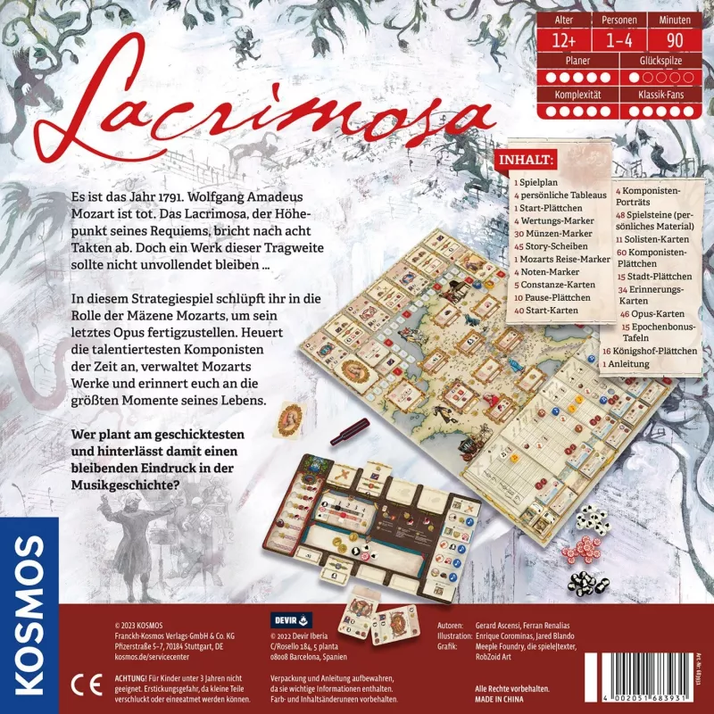 Lacrimosa, spoločenská hra