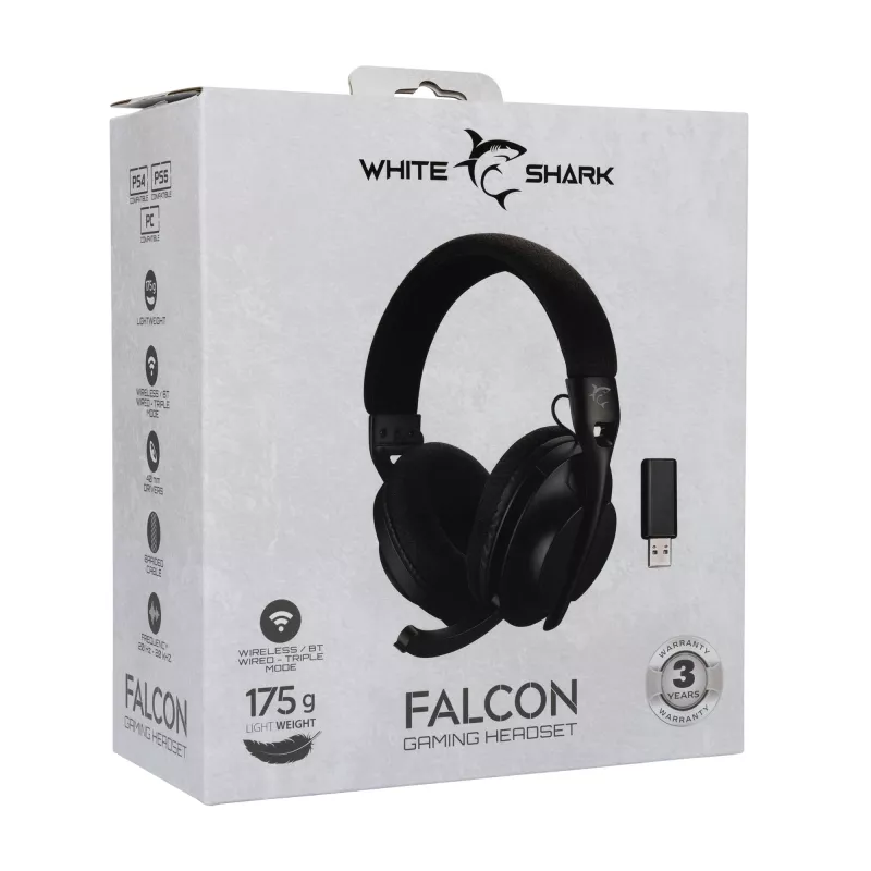 Slúchadlá White Shark WGH-2441 Falcon čierna