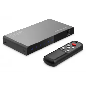 Digitus 4K HDMI switch 3x1 kov čierna 18 Gbit/s