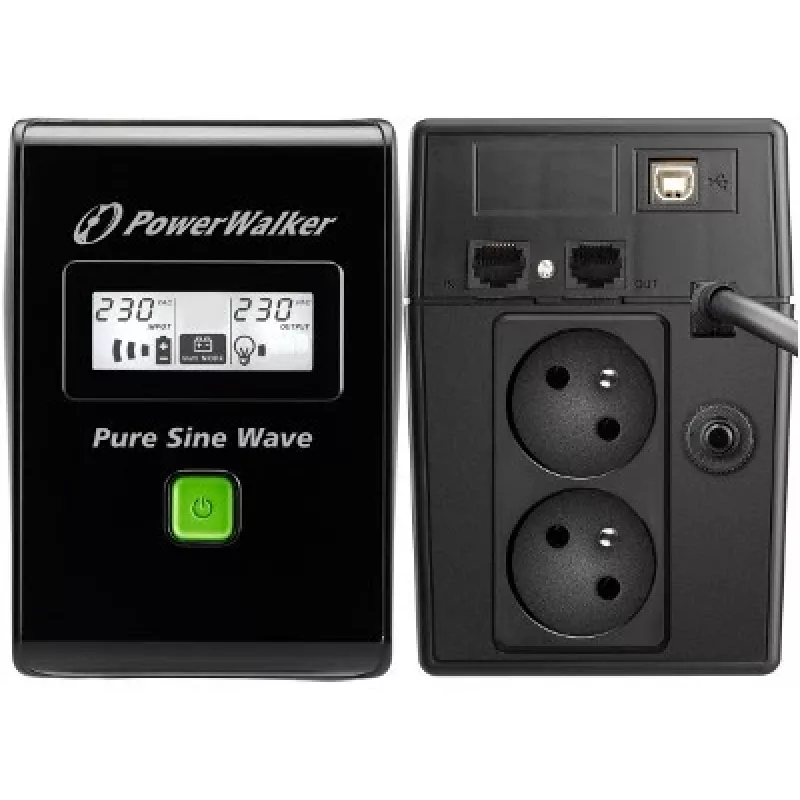 PowerWalker VI 800 SW FR UPS neprerušiteľný zdroj napájania Line-Interactive 0,8 kVA 480 W 2 AC výstupy