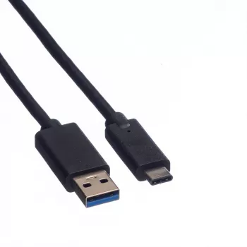 ROLINE - USB kábel - USB Type-C (M) - 9-pinový USB Type-A (M) - 1 m (USB 3.1) - zalievaný - čierny (11.02.9011)