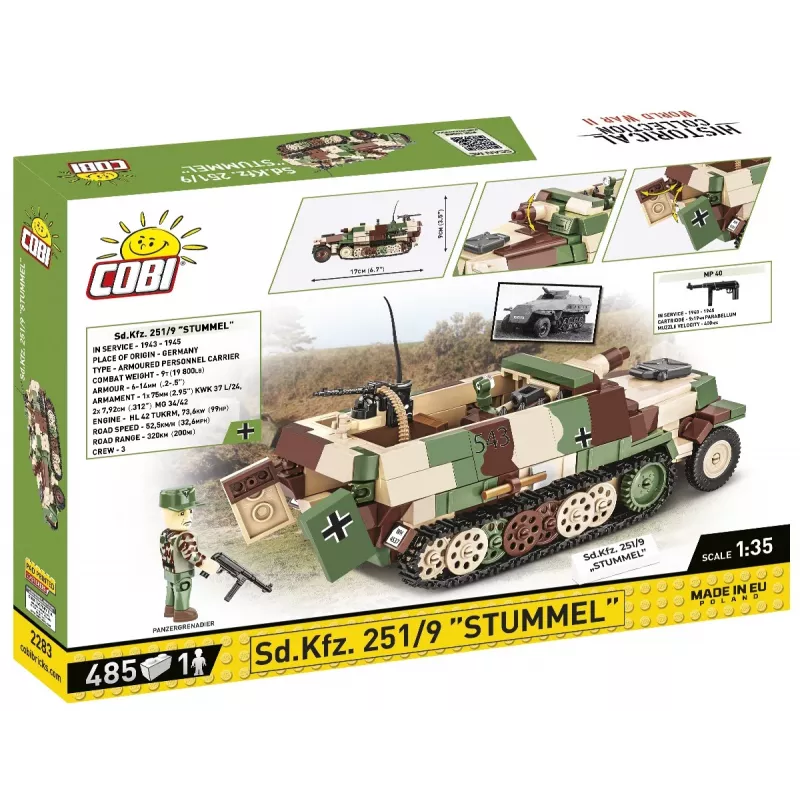 Sd.Kfz. 251/9 Stummel, stavebnica