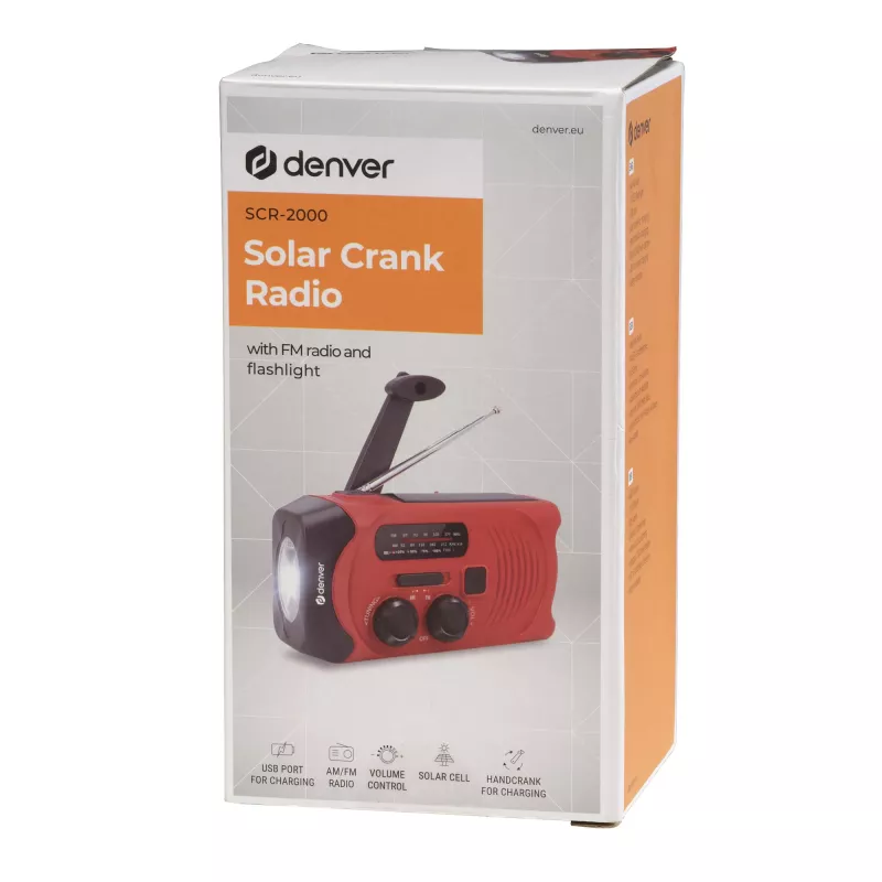 Powerbank Denver SCR-2010 lítium-iónový 2000 mAh červený