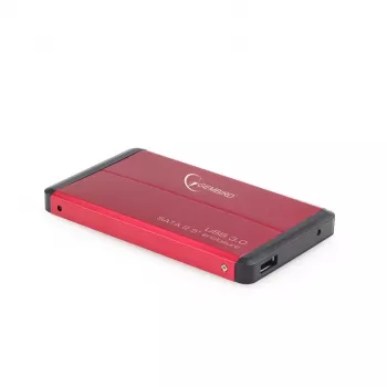 Gembird EE2-U3S-2-R - pevný disk - SATA - 6,35 cm (2.5) - 3.0 - červená - hliník (EE2-U3S-2-R)