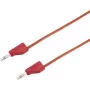 VOLTCRAFT meracia šnúra [konektor samec 4 mm - konektor samec 4 mm] 2 m červená MSB-300 (MSB-300-2-Rot)