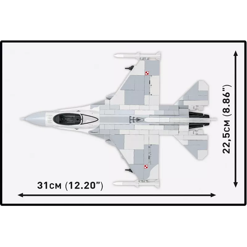 Stavebnica Cobi F-16C Fighting Falcon – 463 dielov, modelová stavebnica v mierke