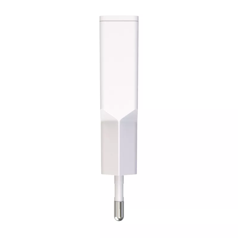 Nástenná nabíjačka Akyga AK-CH-27 30W USB-C USB-A PD GaN 5-20V / 1.5-3A biela