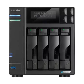 Asustor LOCKERSTOR 4 Gen2 (AS6704T) NAS desktop Intel® Celeron® N N5105 4 GB DDR4 0 TB ADM čierna