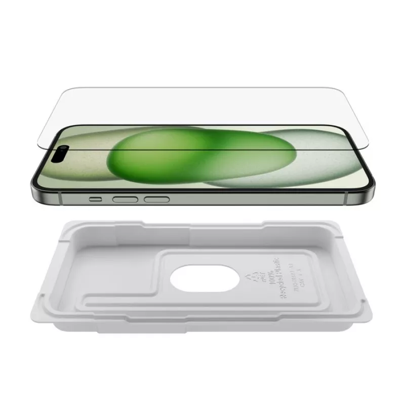 Ochrana displeja Belkin ScreenForce pre iPhone 16 Plus antibakteriálna tvrdené sklo