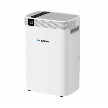 Odvlhčovač vzduchu BLAUPUNKT ADH601 — 2,5 l nádrž, 16 l/24h, 245 W, 48 dB, Wi‑Fi, pre 20–40 m², biely