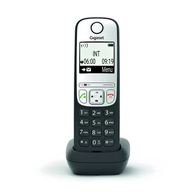 Gigaset A690HX analógový/DECT telefón identifikácia volajúceho čierny, strieborný