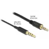 Audio kábel DeLOCK 66075 0,5 m 3,5 mm čierny