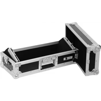 Mixážne puzdro Roadinger MCA-19-N 3HE čierne — flightcase pre 19-palcový rackový mixér, výška 3U