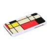 iKins Mondrian puzdro pre iPhone XS/X, biele, K1624H