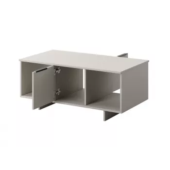 Konferenčný stolík cama meble ALMA 100×55×55 cm, obdĺžniková béžová doska, kašmírový finiš