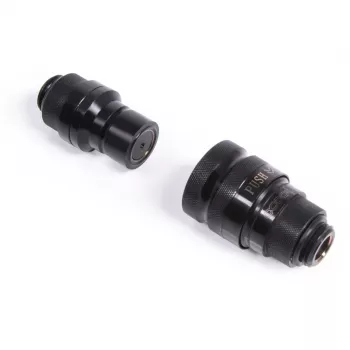 Sada rýchlospojok Eiszapfen G1/4 AG - Deep Black (čierna (matná))
