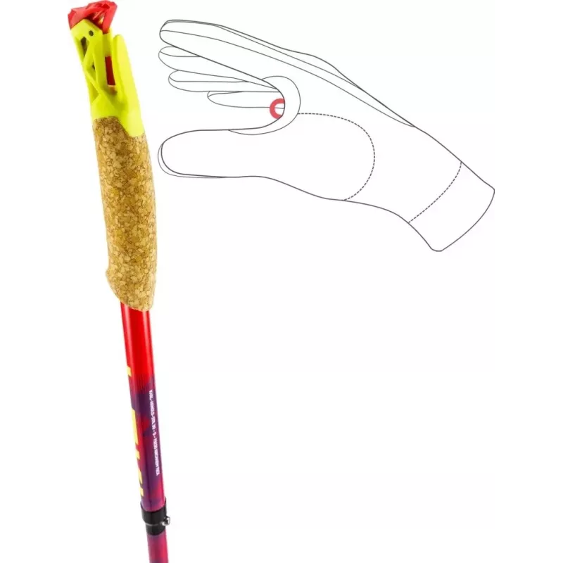 Trekingové palice LEKI TRL ULTRATRAIL FX ONE, 125 cm červené
