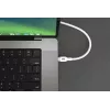 HYPER HyperJuice 240W silikónový USB-C na USB-C kábel (0,9 m/1 m) - biely