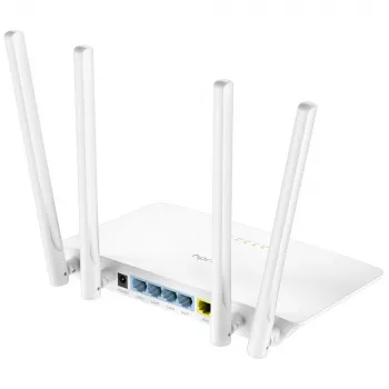 Stolový router Cudy WR1200 Dualband Wi‑Fi 5 (802.11ac) 867 Mbit/s, 4x RJ‑45 LAN, biely